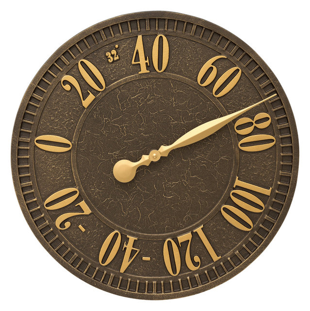 Geneva 16" Indoor Outdoor Wall Thermometer Decorative Thermometers