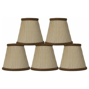 6Pack Oyster  Silk Scallops Chandelier Shade Clip On Sconce  Lamp Lampshade 