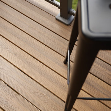 Sophisticated Simplicity - Spiced Teak Composite Decking & A210 Aluminum Railing