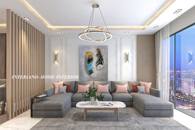 Living area design by best interior designer