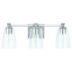 Capital Lighting - Myles Three Light Vanity, Brushed Nickel - Stylish and bold. Make an illuminating statement with this fixture. An ideal lighting fixture for your home.