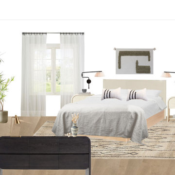 Virtual Design Eclectic Bedroom