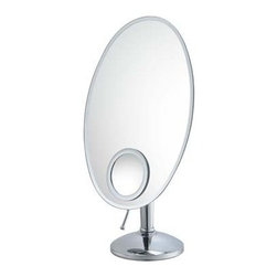 Kimball & Young Aptations Mirror Image 801 Series Oval Vanity With 10X Inset Mir - Makeup Mirrors