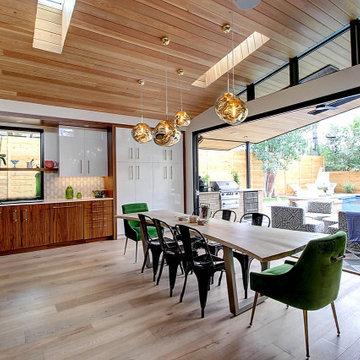 Glam Mid-Century Kitchen