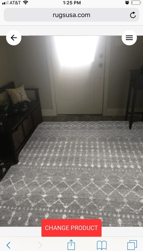 help pick a rug for my foyer.
