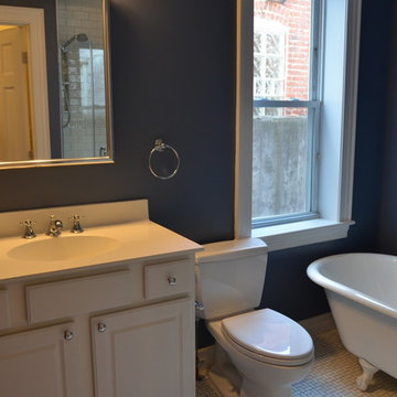 Typical Bath with claw foot tub