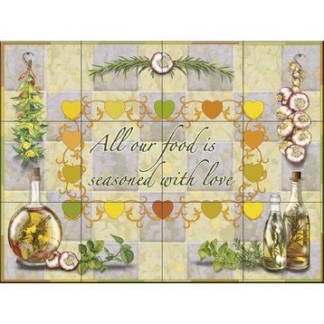 Tile Mural, Seasoned With Love by Rosiland Solomon