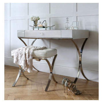 Shagreen Dressing Table - Iced Ivory