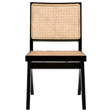 Ruta Side Chair, Charcoal Black Set of 2