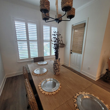 Kissimmee Home with Natural Woven Shades and Shutters