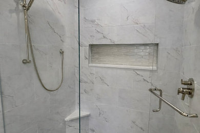 Bathroom - modern bathroom idea in Cleveland