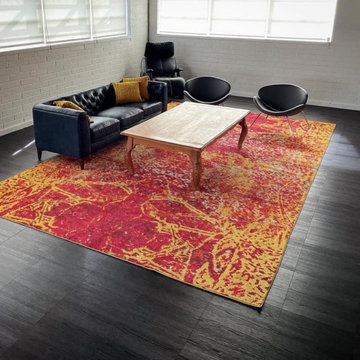 Cool Man Cave / living area in converted downtown space.