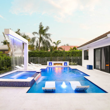 Custom Pool and Backyard in Boca Raton