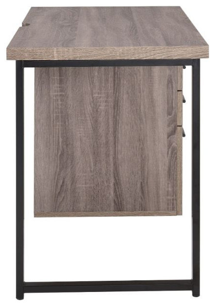 Acme Coy Desk Gray Oak