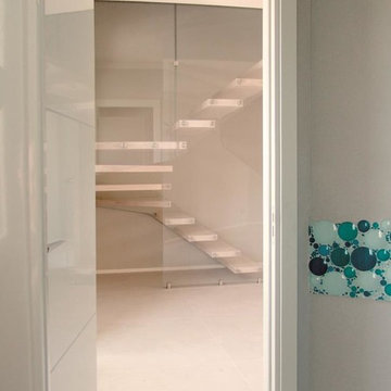 escaliers verre