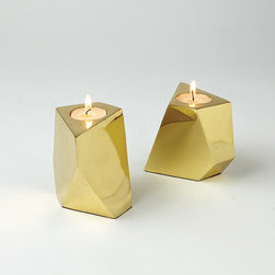 Converge Brass Votives - Candleholders