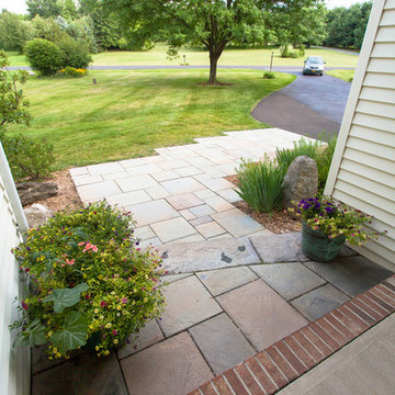 Geometric Front Entry Walkway