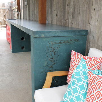 Bar countertop detail