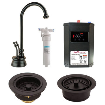 CO145 Hot/Cold Water Dispenser, Digital Tank, Filter, Flanges, Oil Rubbed Bronze