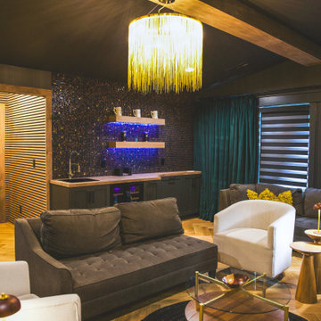 Bonus Room Transformation: Bar, Media Room, Murphy Door to Secret Room