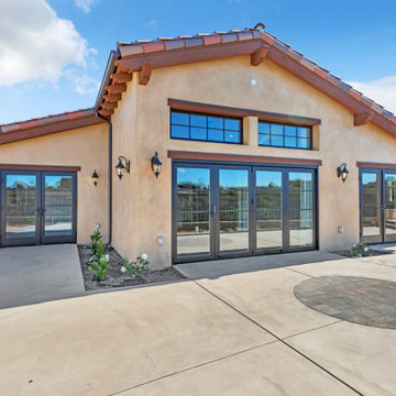 Spanish Style ADU Exterior, Patio View