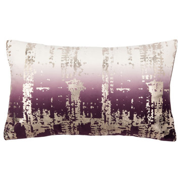 Safavieh Rensia Pillow, Purple/Silver, 20"x12"