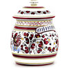 Biscotti Jar Vase Deruta Majolica Orvieto Rooster Red Ceramic