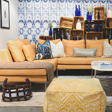 Bold Ikat Living Room