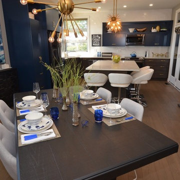 2017 Kinsmen Kitchen- two tone kitchen (blue and grey)