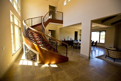 Example of a minimalist staircase design in San Francisco