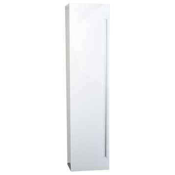 ConceptBaths 16"x67" Linen Cabinet, Glossy White