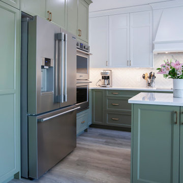 Rich Green Kitchen