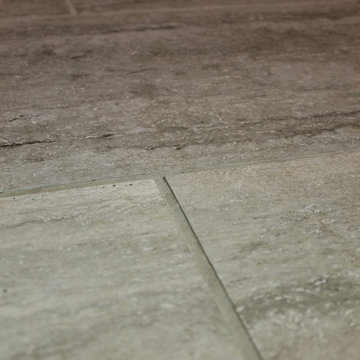 Davenport- Kitchen Remodel pairs Neutral Grays with Rich Cherry Cabinets
