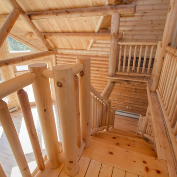 Log Home In Limington, Maine