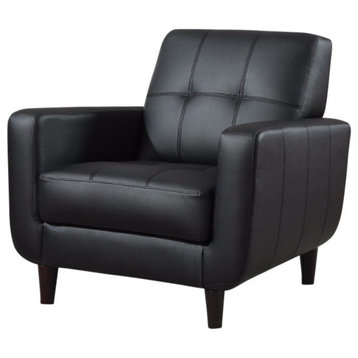 High Toned Accent Chair, Black