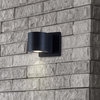 5" Modern 5-Watt Integrated LED Outdoor Wall Sconce, Matte Black