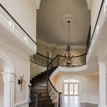 Project #45 | Curved Oak & Wrought Iron Staircase