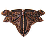 Notting Hill Decorative Hardware - Dragonfly Knob Antique Copper, Antique Copper - Projection: 7/8"