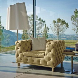 Aston Chair by Gamma International, Italy - Indoor Chaise Lounge Chairs