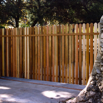 Wood gate