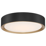 Access Lighting - Malaga 16" Flush Mount, Matte Black, Acrylic Lens, Dedicated LED - Access Lighting is a contemporary lighting brand in the home-furnishings marketplace.  Access brings modern designs paired with cutting-edge technology, at reasonable prices.