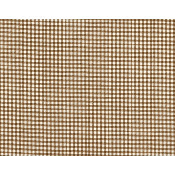 Euro Shams Pair Suede Brown Gingham Check
