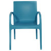 Plastic Chair, Set of 4, Blue