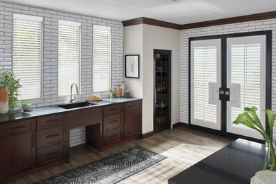 Example of a home bar design in Other