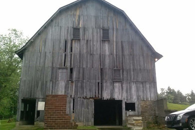 Before and After Barn Siding
