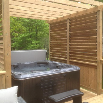 Self Cleaning Hot Tub Under A Wood Pergola - Whitby