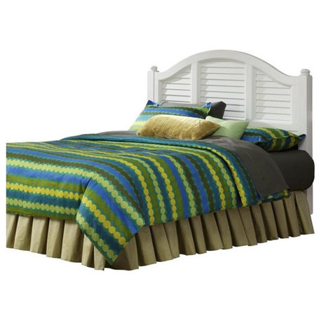 Homestyles Bermuda Wood King Headboard in Off White