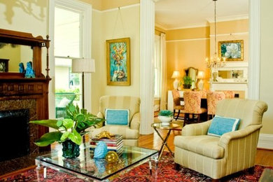 Living room - traditional living room idea in Atlanta