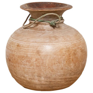 Large Wooden Water Pot-Omar