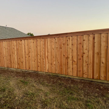Bonham, TX - Custom Wood Privacy Fence - Genuine Western Red Cedar